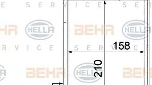Radiator habitaclu bord RENAULT TWINGO I C06 HELLA 8FH 351 313-321 PieseDeTop