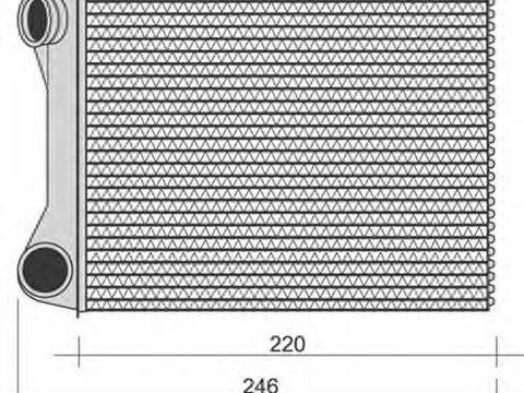 Radiator habitaclu bord RENAULT TWINGO II CN0 MAGNETI MARELLI 350218268000