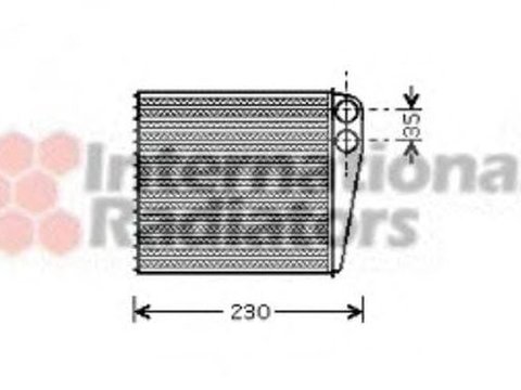 Radiator habitaclu bord SEAT ALHAMBRA 710 711 VAN WEZEL 58006229