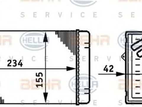 Radiator habitaclu bord SEAT CORDOBA Vario 6K5 HELLA 8FH351311011