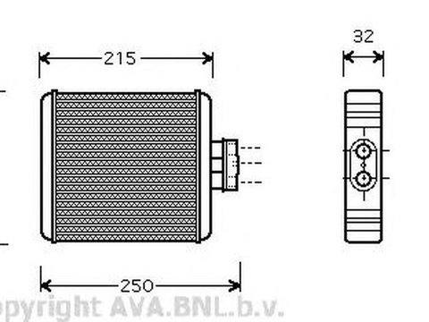 Radiator habitaclu bord SEAT IBIZA V 6J5 6P1 AVA VW6196