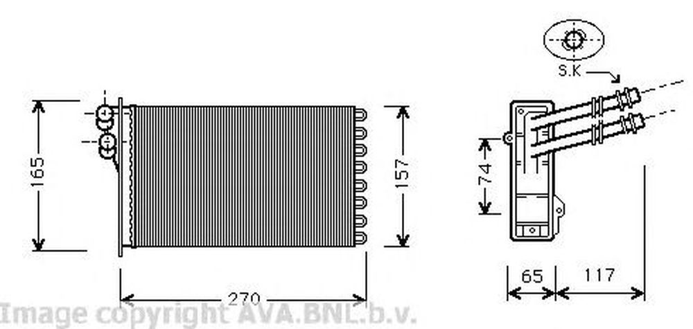 Radiator habitaclu bord SEAT LEON 1M1 AVA VW6175