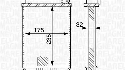 Radiator habitaclu bord SEAT LEON 1M1 MAGNETI MARELLI 350218311000 PieseDeTop