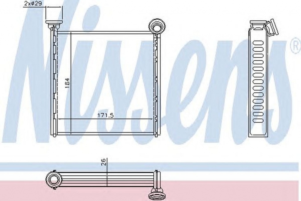 Radiator habitaclu bord SKODA OCTAVIA Combi 5E5 NISSENS 73980