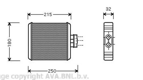 Radiator habitaclu bord SKODA RAPID NH3 AVA VW6196