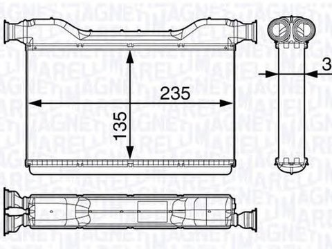 Radiator habitaclu bord SUZUKI GRAND VITARA I FT MAGNETI MARELLI 350218354000