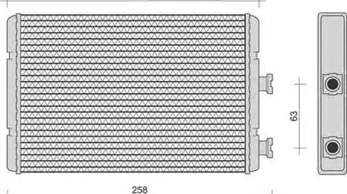 Radiator habitaclu bord TOYOTA HILUX II pick-up LN8 RN5 LN6 YN6 YN5 LN5 RN6 MAGNETI MARELLI 350218251000 PieseDeTop