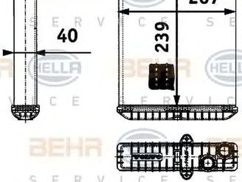 Radiator habitaclu bord VOLVO XC70 CROSS COUNTRY HELLA 8FH 351 311-391