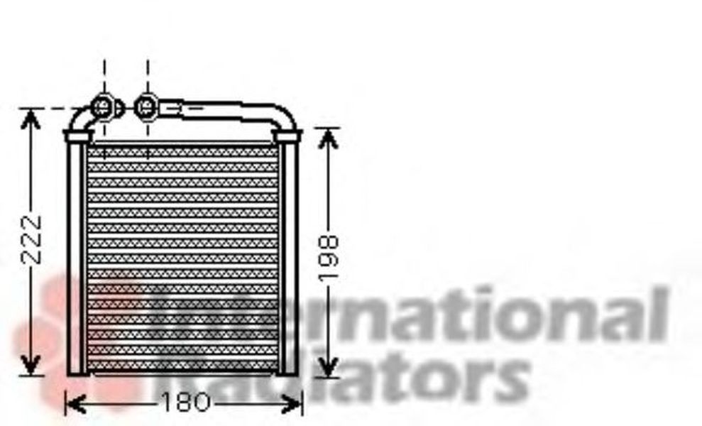 Radiator habitaclu bord VW GOLF VI 5K1 VAN WEZEL 58006256