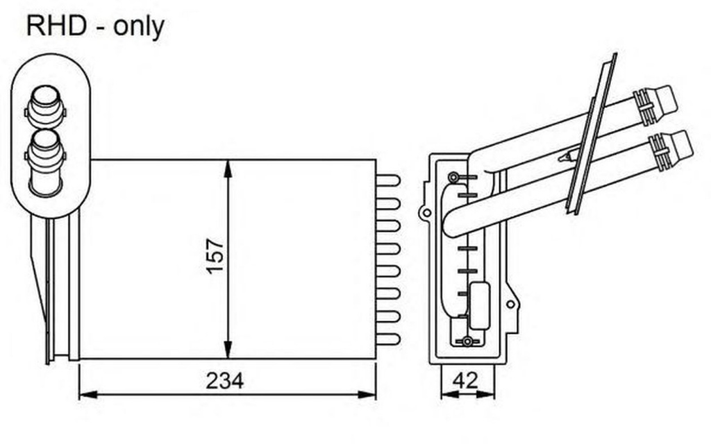 Radiator habitaclu bord VW NEW BEETLE Cabriolet 1Y7 NRF 53402