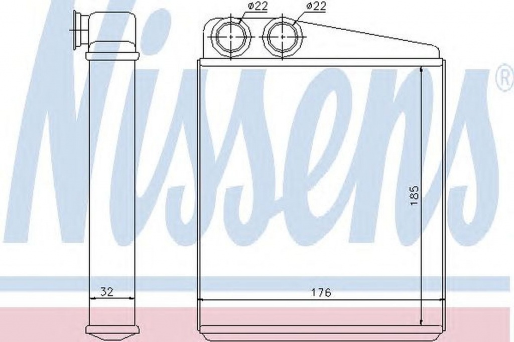 Radiator habitaclu bord VW TIGUAN 5N NISSENS 70228