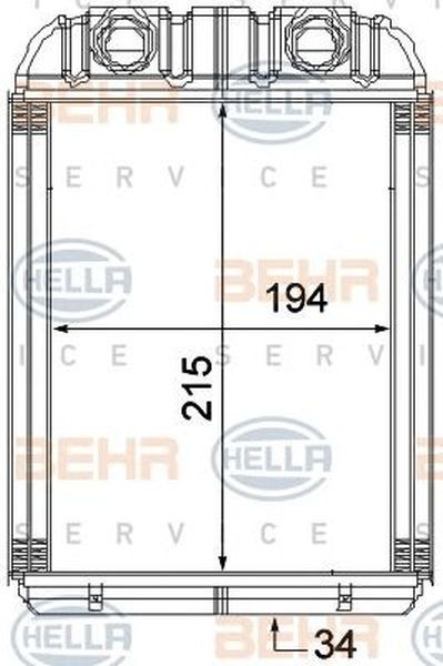 Radiator habitaclu bord VW TOUAREG 7LA 7L6 7L7 HEL
