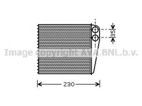 Radiator habitaclu bord VW TOURAN 1T3 AVA VW6229 PieseDeTop