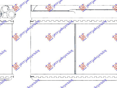 RADIATOR INCALZIRE BNZ-DIESEL (248x144), BMW, BMW SERIES 3 (E36) COUPE/CABRIO 90-98, 059206510