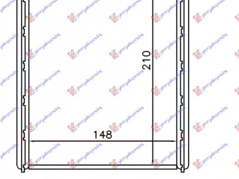 Radiator incalzire (BR) (148x210x26) Renault Scenic/Grand Scenic 3 2012-2013-2014-2015-2016 Produs NOU