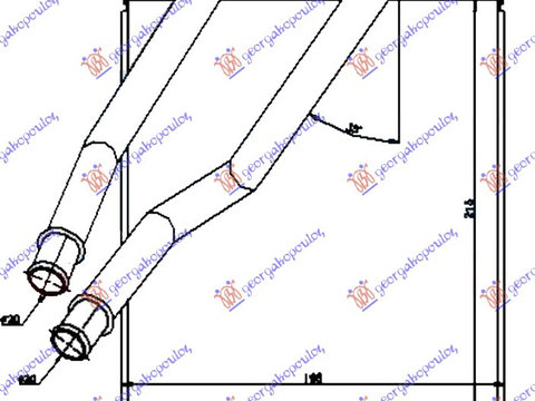 RADIATOR INCALZIRE (BR) (215x200x26), PORSCHE, PORSCHE CAYENNE 03-10, 056106500