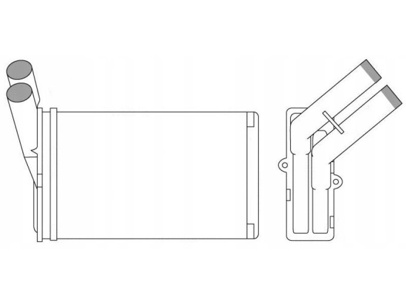 Radiator Incalzire Citroen ZX, 03.1991-10.1997, Xsara, 04.1997-2004 diesel, benzina, tip Valeo, aluminiu mecanic/plastic, 234x152x42 mm, SRLine