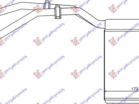 RADIATOR INCALZIRE HABITACLU (BR) (188x172x32) - VOLVO C30 10-, VOLVO, VOLVO C30 10-, 854106500