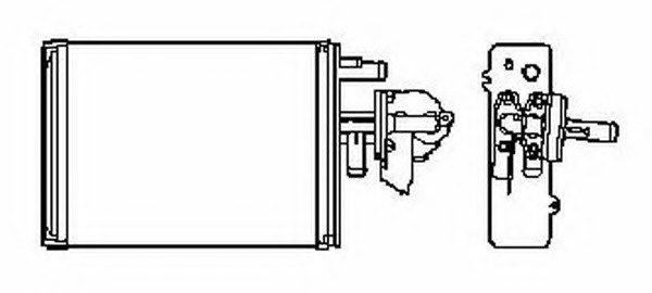 Radiator incalzire habitaclu # CitroEn C25 1987 1988 1989 1990 1991 1992 1993 1994 # 53235 # NRF