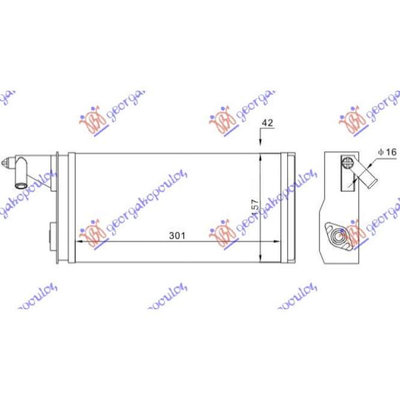 Radiator Incalzire Habitaclu (M) +/-?c (301x157) 8