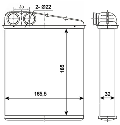 RADIATOR INCALZIRE HABITACLU MERCEDES A CLASS W169