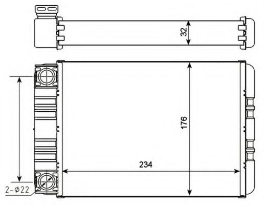 Radiator incalzire habitaclu # Mercedes-benz Slr 2004 2005 2006 2007 2008 2009 2010 2011 2012 2013 2014 2015 2016 2017 2018 2019 2020 2021 2022 2023 2024 2025 # 54274 # NRF