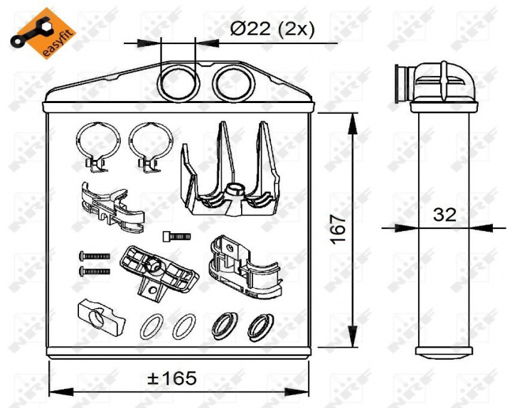 Radiator Incalzire Habitaclu Opel Combo 