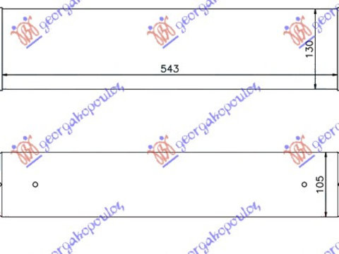 RADIATOR INTERC. 3,0-3,5 TD (540-127x105, BMW, BMW SERIES 6 (E63/64) COUPE/CABRIO 04-11, PEUGEOT, PEUGEOT EXPERT 07-16, Partea frontala, Radiator Intercooler, 155006210