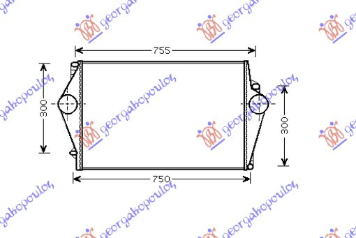 Radiator intercooler -03 VOLVO S60 00-10 VOLVO V70 00-07 VOLVO XC70 00-07 VOLVO S80 99-06 cod 9161207