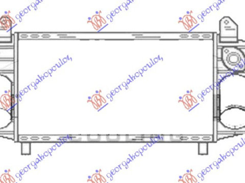 RADIATOR INTERCOOLER 1.2-1.4 TDi DIESEL (280x130x40), AUDI, AUDI A2 00-05, PEUGEOT, PEUGEOT EXPERT 07-16, Partea frontala, Radiator Intercooler, 030606200