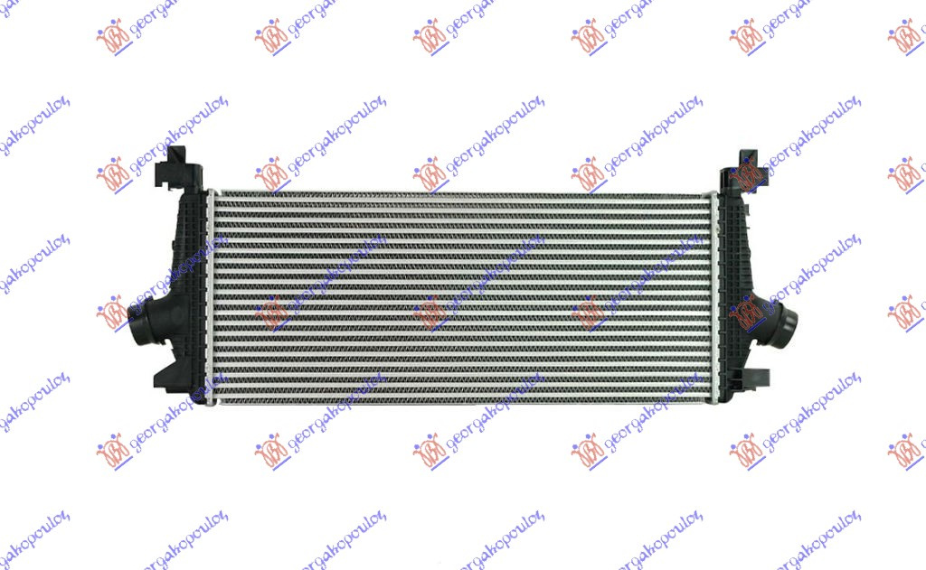 RADIATOR INTERCOOLER 1.4 TURBO PETROL MANUAL (665x285x30) - OPEL OPEL ZAFIRA C 16-, OPEL, OPEL ZAFIRA C 16-, PEUGEOT, PEUGEOT EXPERT 07-16, Partea frontala, Radiator Intercooler, 603106205