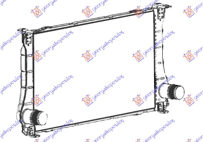 RADIATOR INTERCOOLER 1.6 D4D DIESEL (690X390X27), TOYOTA, TOYOTA AURIS 15-19, 830206220