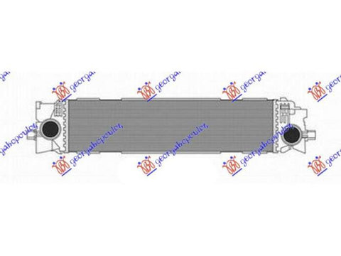 Radiator Intercooler 2.0 Benzina-Diesel (615x162x80) pentru Peugeot Expert 07-16,Partea Frontala,Radiator Intercooler,Volvo V90 16-21