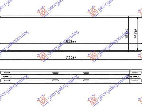 RADIATOR INTERCOOLER 2.0 TURBO (660x145x64) - ROVER-LAND ROVER-RANGE ROVER LAND ROVER DISCOVERY SPORT 14-, ROVER-LAND ROVER, LAND ROVER DISCOVERY SPORT 14-, PEUGEOT, PEUGEOT EXPERT 07-16, Partea frontala, Radiator Intercooler, 690806220