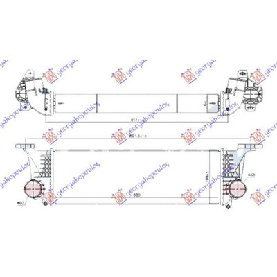 Radiator Intercooler 2.3-3.0 Diesel (600x190x65) p