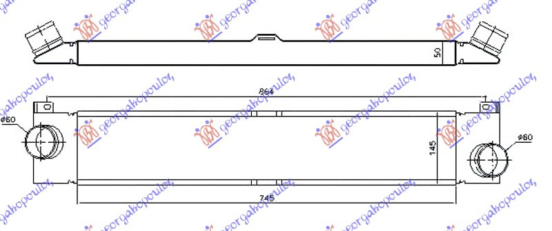 RADIATOR INTERCOOLER 2.3 JTD DIESEL [745BMW X145BMW X50] FIAT DUCATO 06-14 PEUGEOT EX 028706210 028706210 1340763080