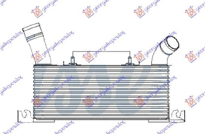 RADIATOR INTERCOOLER 3.2 DID DIESEL [353BMW X190] MITSUBISHI PAJERO 07-12 PEUGEOT P 554006200 554006200 1530A052