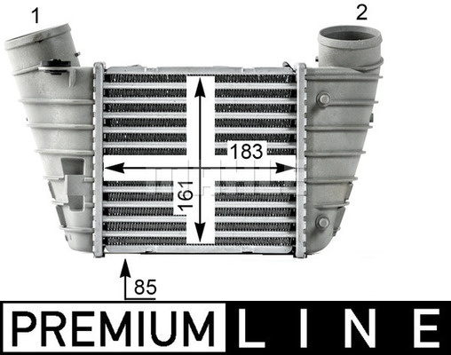 Radiator intercooler AUDI A3 96-03 AUDI TT 98-06 SEAT LEON 99-05