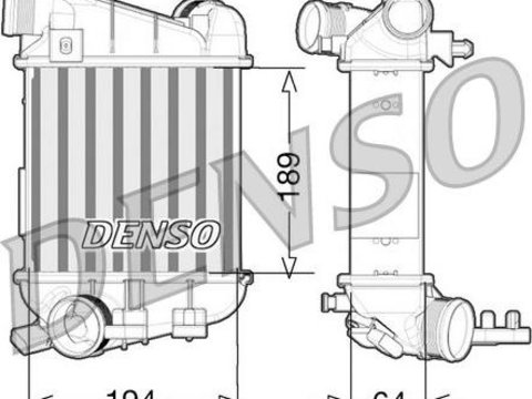 Radiator intercooler AUDI A4 8EC B7 DENSO DIT02027
