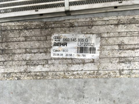 Radiator intercooler Audi A4 B8 8K 2008 - 2015 2.0 TDI cod: 8K0145805G