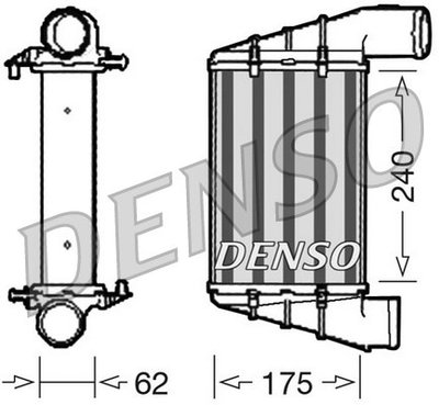Radiator intercooler AUDI A6 4B2 C5 DENSO DIT02001