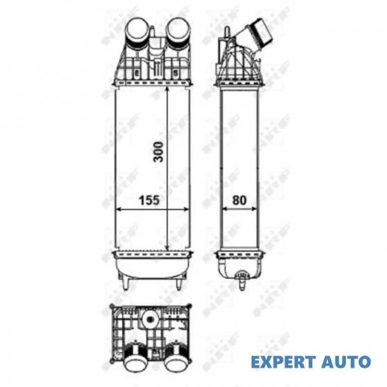 Radiator intercooler Citroen C4 CACTUS 2014-2016 #