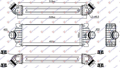 Radiator intercooler FORD TRANSIT 06-13 FORD TRANS