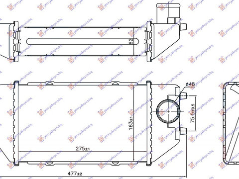 Radiator intercooler HONDA CR-V 02-07 HONDA FRV 06-11 Cod 19710RJLE01 , 19710-RMA-E01