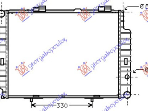 Radiator intercooler MERCEDES E CLASS (W210) 96-99 MERCEDES SLK (R170) 96-04 cod A2105000803