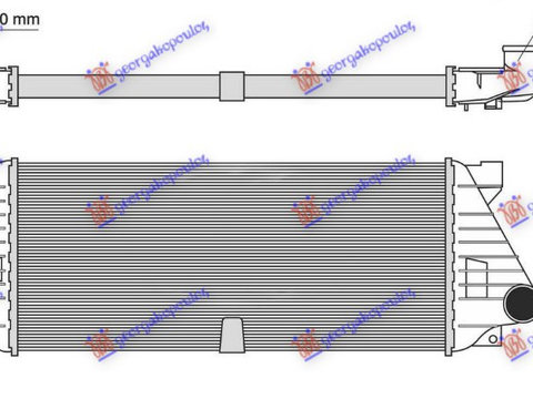 Radiator intercooler MERCEDES ML (W163) 98-05 cod A1635000500