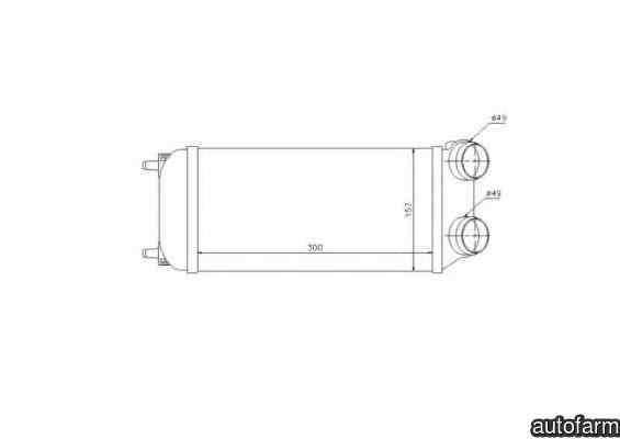 Radiator intercooler PEUGEOT 206 SW 2E/K NRF 30904