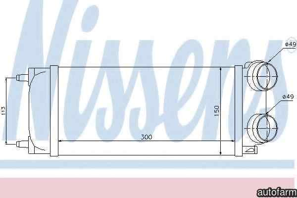 Radiator intercooler PEUGEOT 307 SW 3H Producator NISSENS 96718