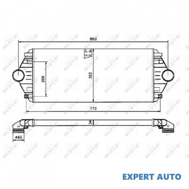 Radiator intercooler Peugeot 806 (221) 1994-2002 #2 0384E7