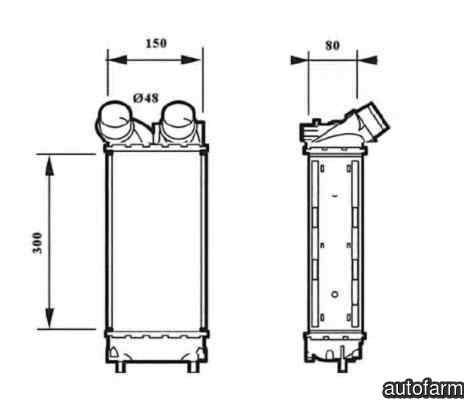 Radiator intercooler PEUGEOT PARTNER caroserie NRF 30190